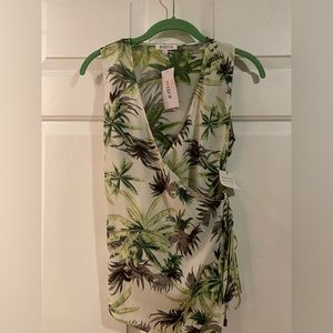 NWT Wrap Sleeveless Blouse